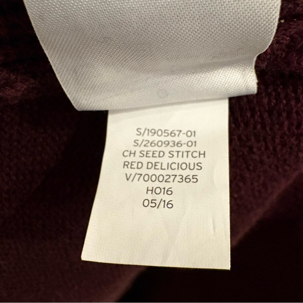 🔴 GAP Men's Large Burgundy Cardigan - Grandpa Core Academia Style - Picture 7 of 7